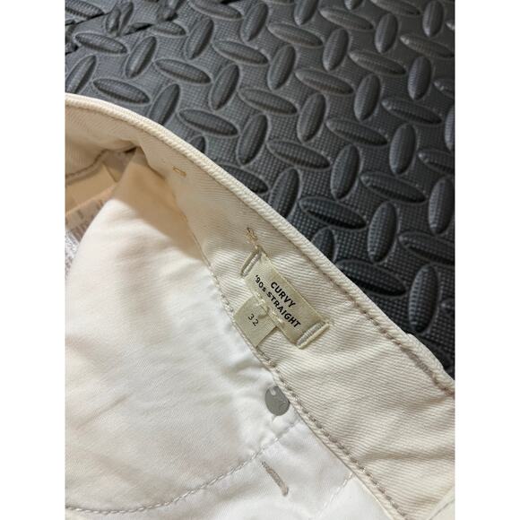 NEW Madewell‎ The Curvy '90s Straight Jean White Womens Size 32 Denim Pants - Picture 5 of 10